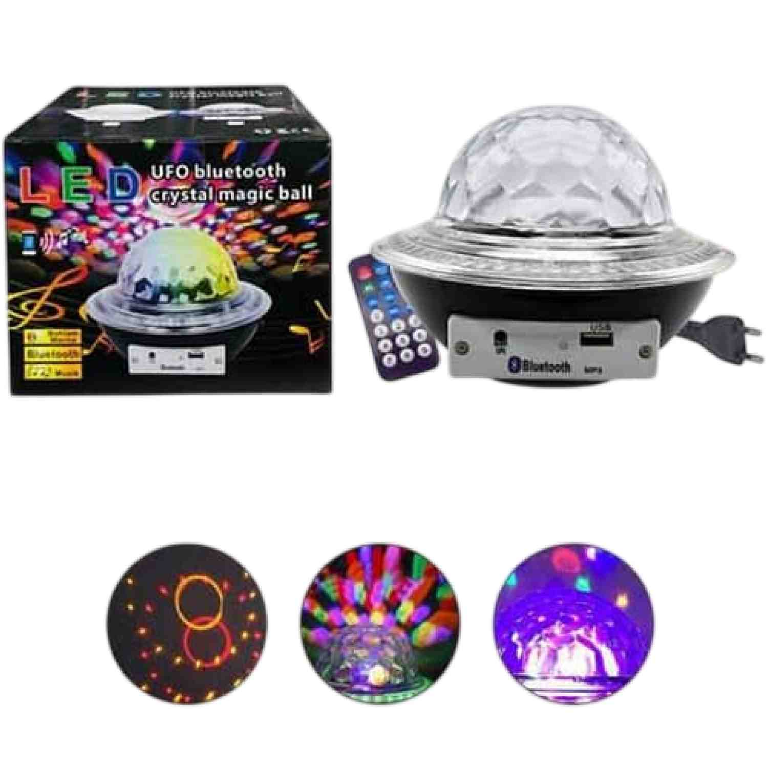 كرة سحرية كريستالية Amaso Audio AM-5002 LED UFO مع بلوتوث