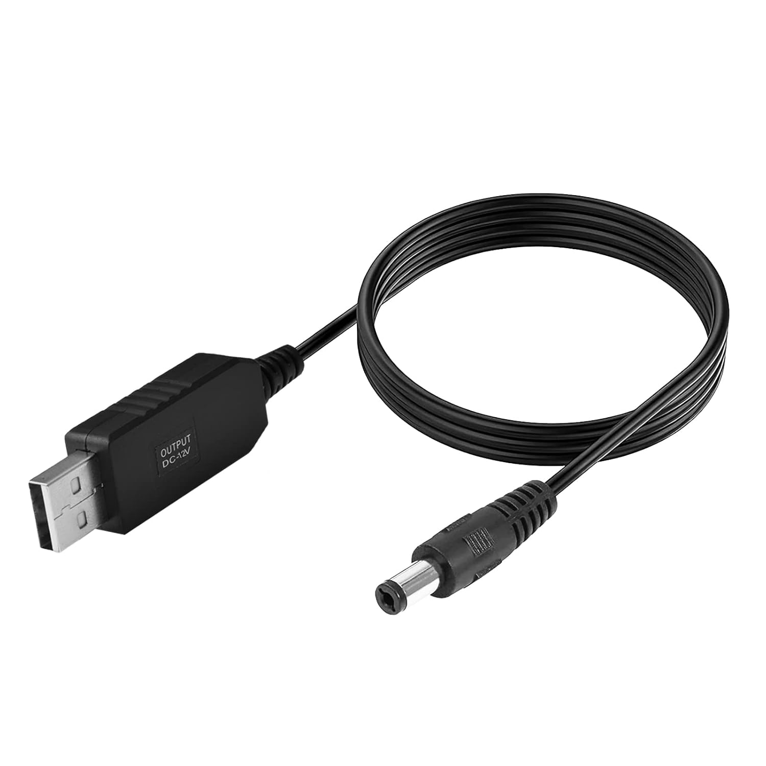 كابل تحويل USB إلى DC 5.5×2.1 مم StarkTech STC-152 (رفع الجهد 5V إلى 12V)