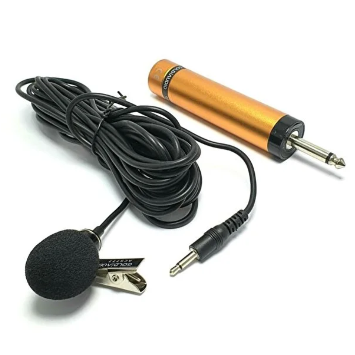 Gold Audio ACS-777 - ميكروفون يقة سلكي (Condenser) بطول ٦ متر للتسجيل والتكبير الصوتي