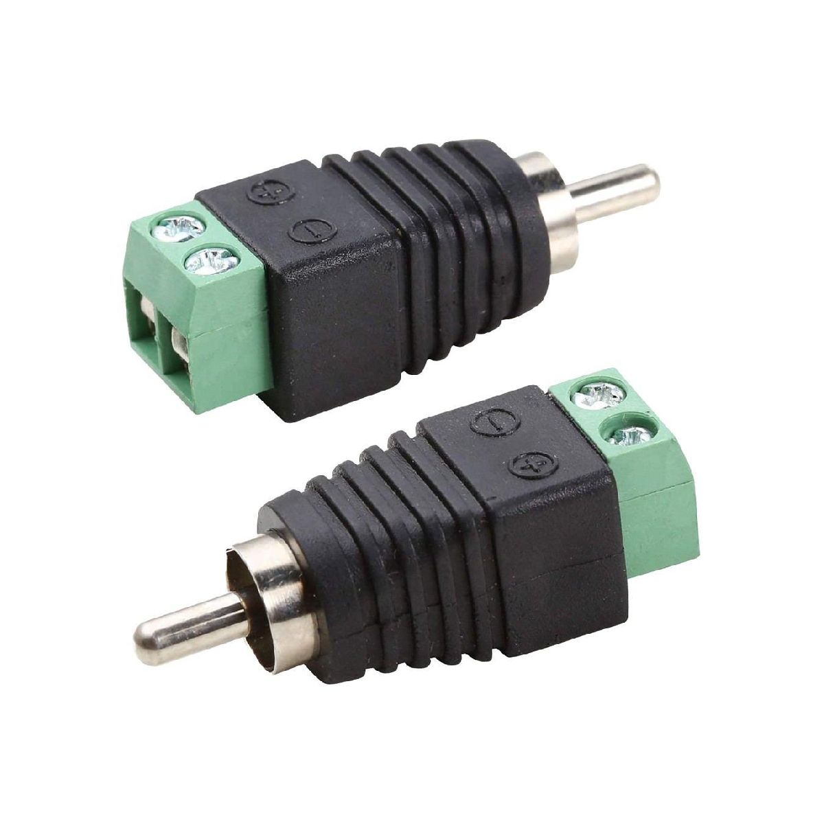 Amaso Audio AM-11123 RCA Male Jack to Screw Terminal Adapter